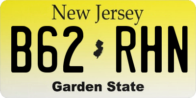 NJ license plate B62RHN