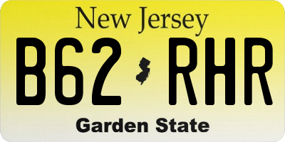 NJ license plate B62RHR
