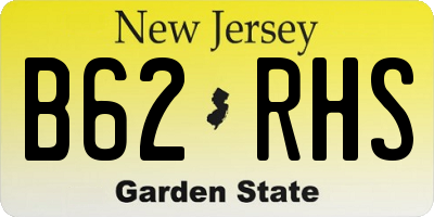 NJ license plate B62RHS