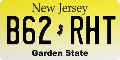 NJ license plate B62RHT