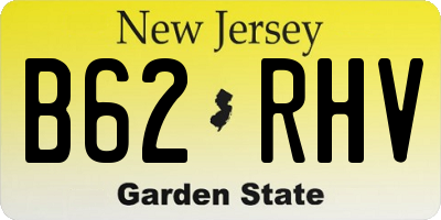 NJ license plate B62RHV