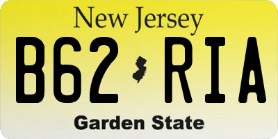 NJ license plate B62RIA