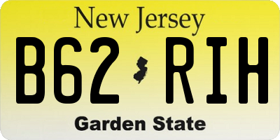 NJ license plate B62RIH