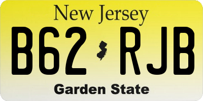 NJ license plate B62RJB