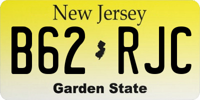 NJ license plate B62RJC