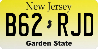 NJ license plate B62RJD