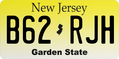 NJ license plate B62RJH