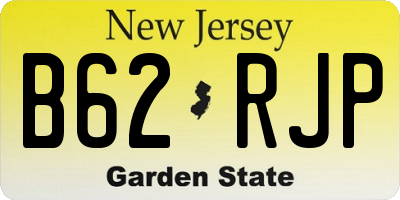 NJ license plate B62RJP