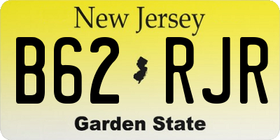 NJ license plate B62RJR
