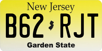 NJ license plate B62RJT
