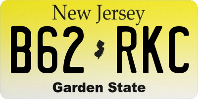 NJ license plate B62RKC