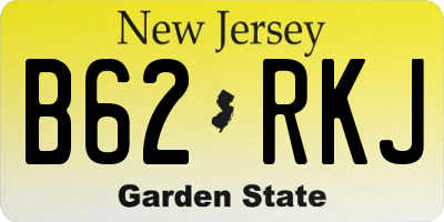 NJ license plate B62RKJ