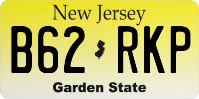 NJ license plate B62RKP