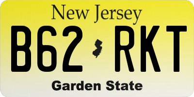 NJ license plate B62RKT