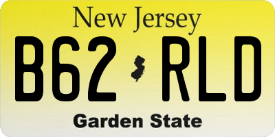 NJ license plate B62RLD