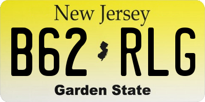 NJ license plate B62RLG