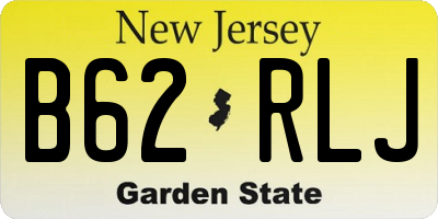 NJ license plate B62RLJ