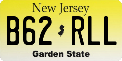 NJ license plate B62RLL