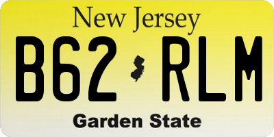 NJ license plate B62RLM