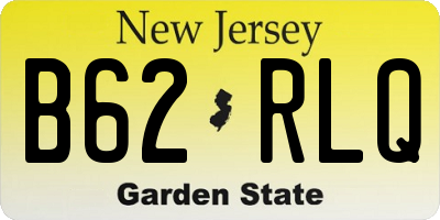NJ license plate B62RLQ
