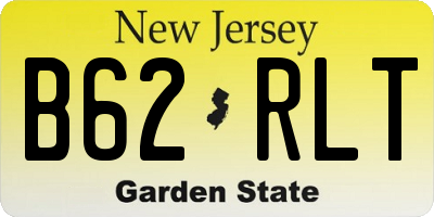 NJ license plate B62RLT