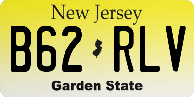 NJ license plate B62RLV