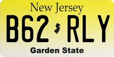 NJ license plate B62RLY