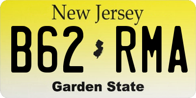 NJ license plate B62RMA