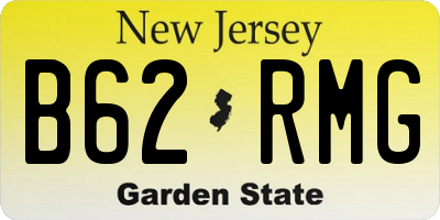 NJ license plate B62RMG