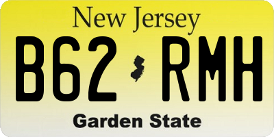 NJ license plate B62RMH