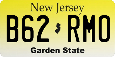 NJ license plate B62RMO