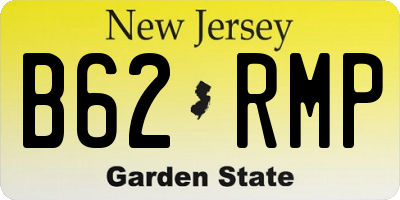 NJ license plate B62RMP