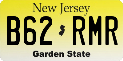 NJ license plate B62RMR