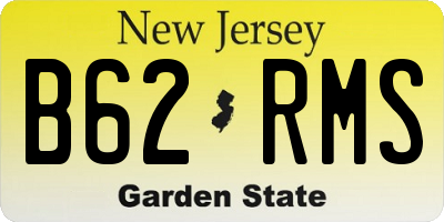 NJ license plate B62RMS