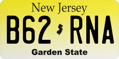 NJ license plate B62RNA