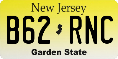 NJ license plate B62RNC