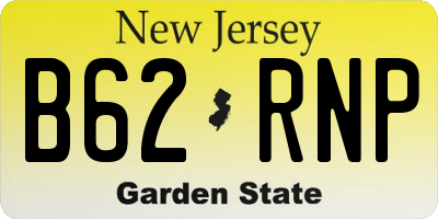 NJ license plate B62RNP