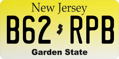 NJ license plate B62RPB