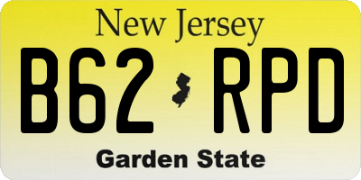 NJ license plate B62RPD
