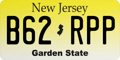 NJ license plate B62RPP