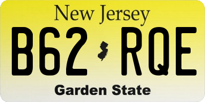 NJ license plate B62RQE