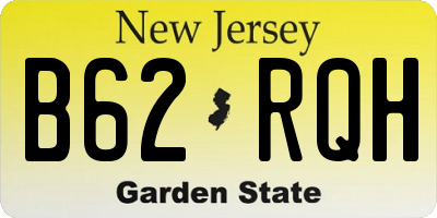 NJ license plate B62RQH