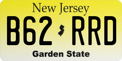 NJ license plate B62RRD