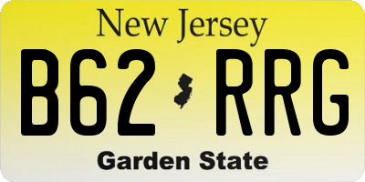 NJ license plate B62RRG