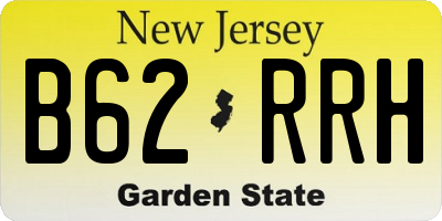 NJ license plate B62RRH
