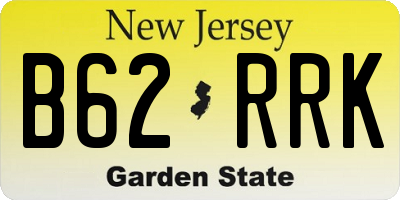 NJ license plate B62RRK