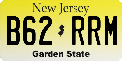 NJ license plate B62RRM