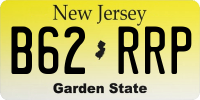 NJ license plate B62RRP