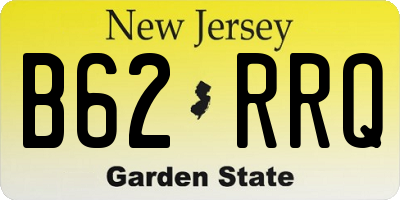 NJ license plate B62RRQ