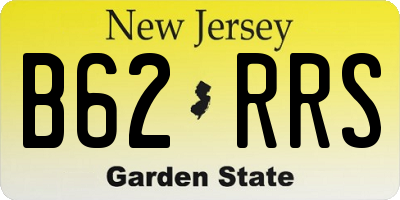 NJ license plate B62RRS